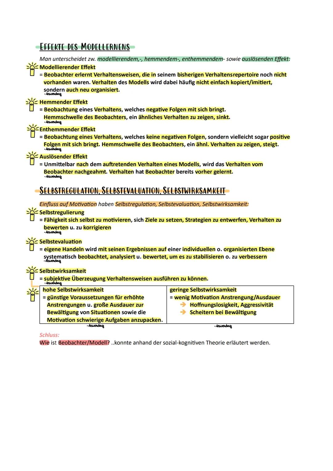 # Lernen am Modell

(Sozial-kognitive Lerntheorie)

Einleitung:

Kognitivismus beschäftigt sich mit Infobearbeitung.

Sozial-kognitive Lernt
