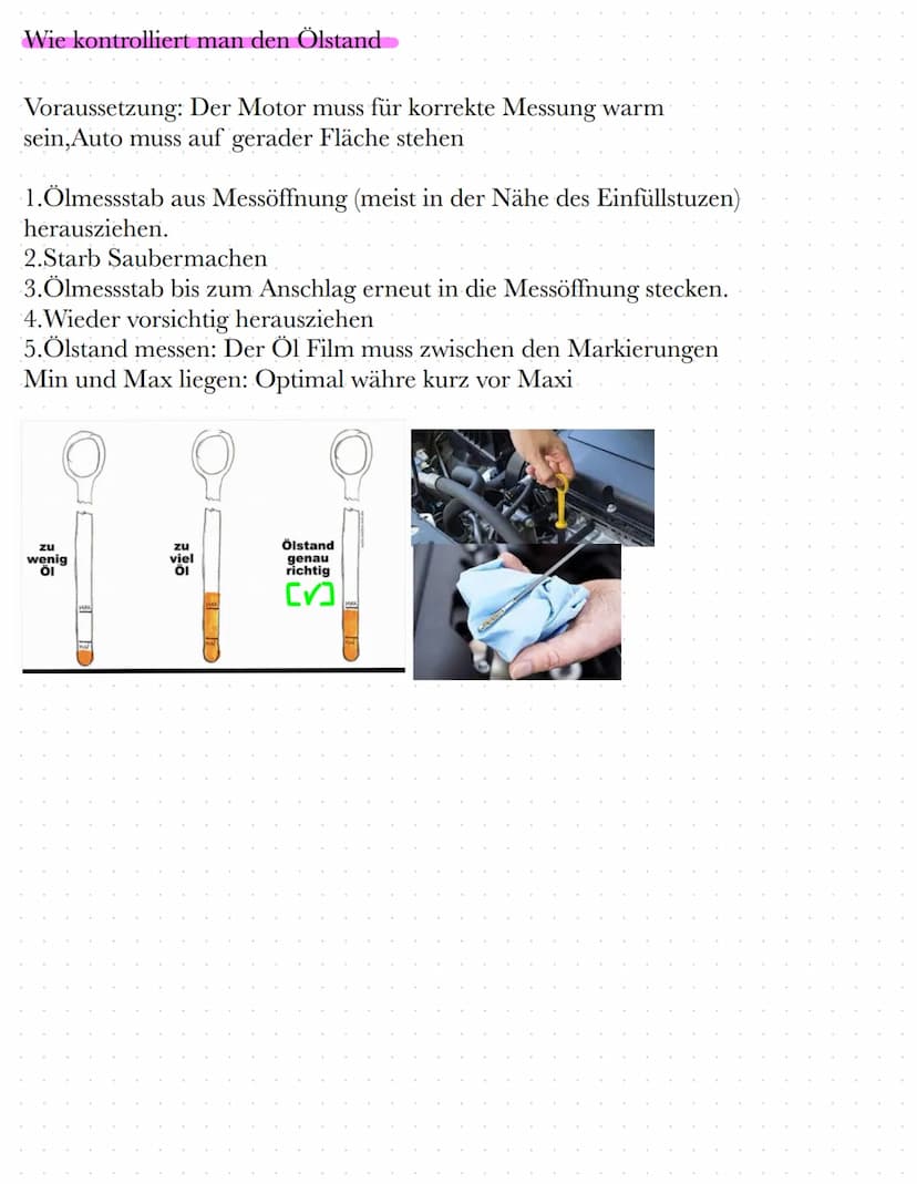 Reifen
Überprüfung: Luftdruck kann man
selbst erst mal nur optisch beurtelen,
Theorie Fragen vor der Prüfung
Kennzeichen
Balken:
Verdeutlich
