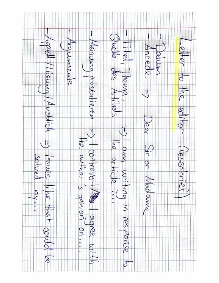 Know Letter to the editor und written Interview Aufbau thumbnail