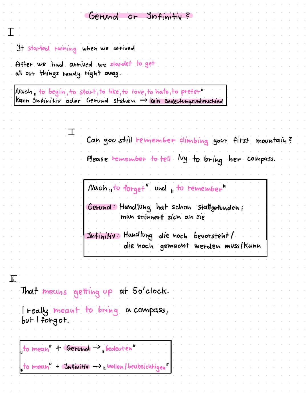 Gerund or Infinitiv