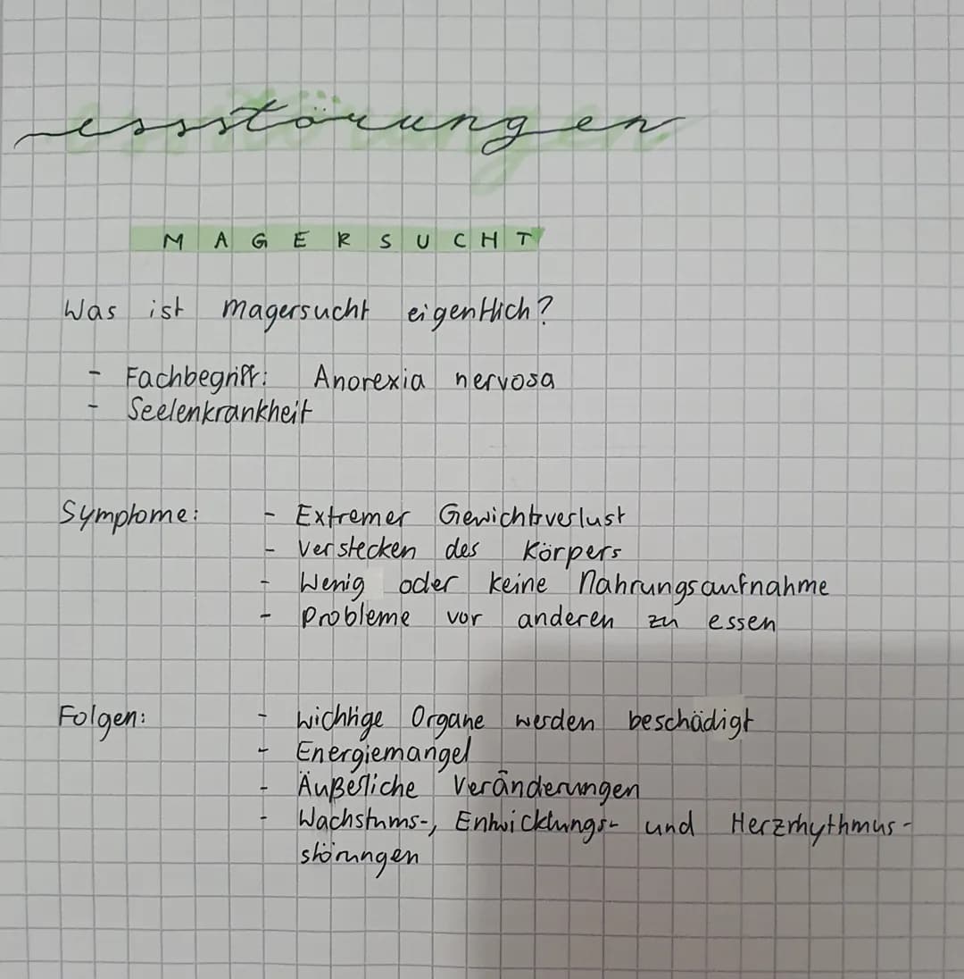essstörung
M
Symptome:
Folgen:
A G
Was ist magersucht eigentlich?
- Fachbegriff:
Seelenkrankheit
-
-
E
-
R
SUCHT
Anorexia nervosa.
e
Extreme