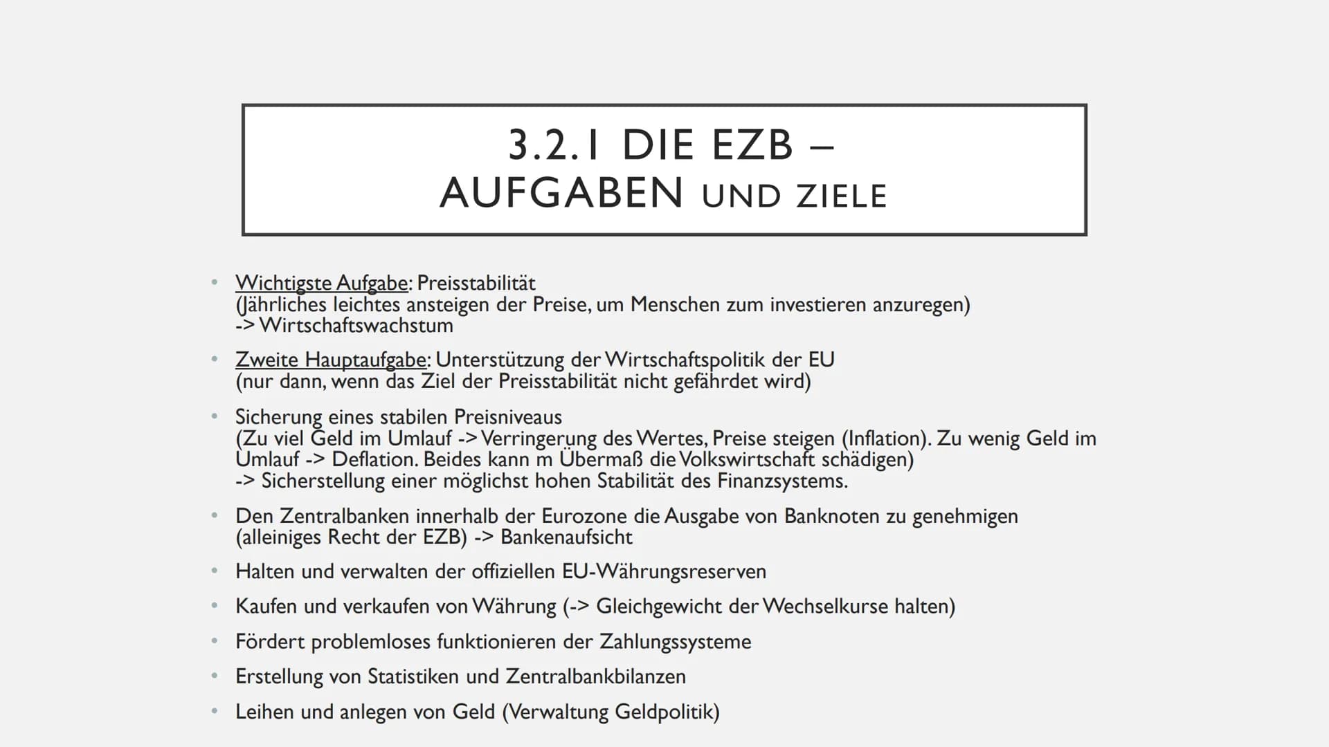 DIE EUROPÄISCHE WÄHRUNGSUNION
KONVERGENZKRITERIEN UND DIE EZB
- INHALT
I. Allgemeines zur Währungsunion
2. Konvergenzkriterien
I. Allgemeine