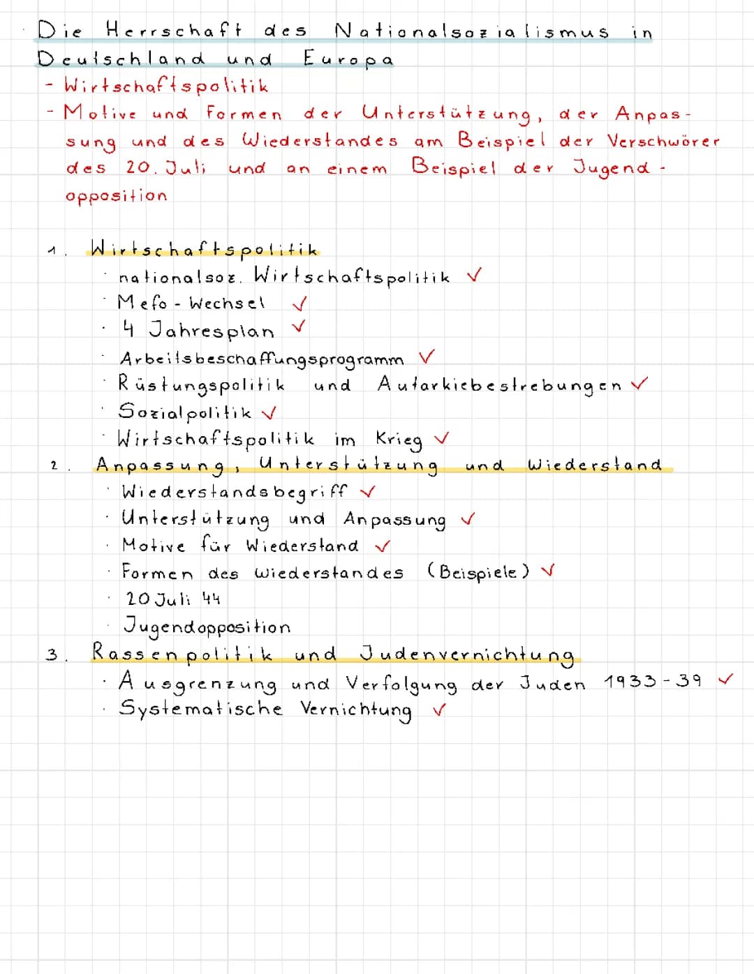 Inhaltsfeld 5 (Vorraussetzungen NS, Herrschaft NS, Vergangenheitspolitik/-bewältigung)