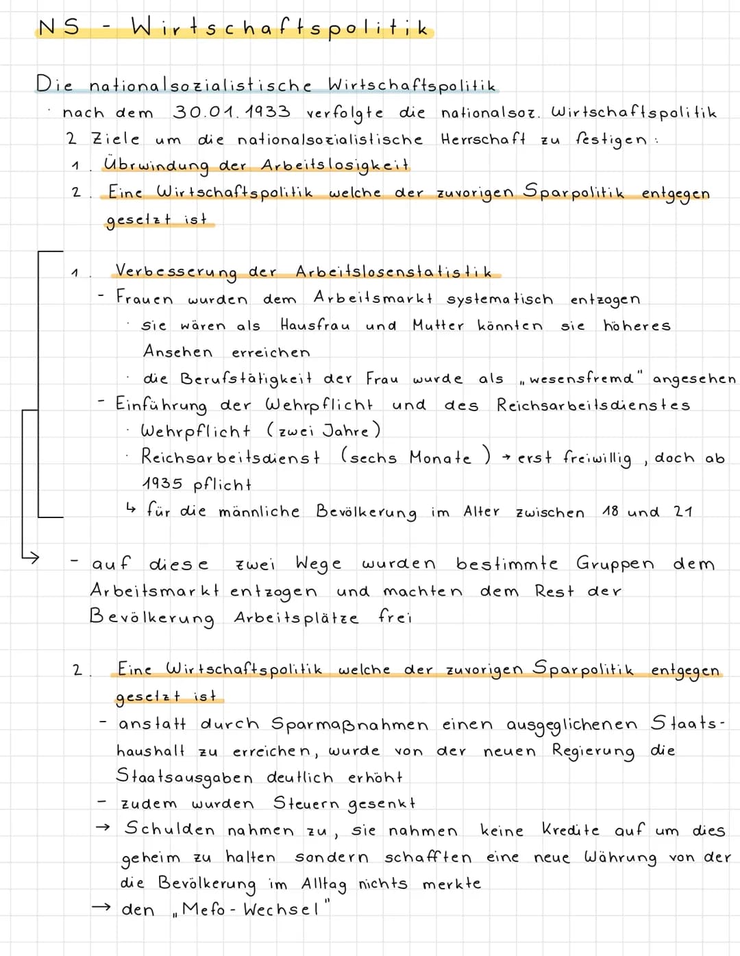 Die Herrschaft des Nationalsozialismus
Deutschland.
1
3
Wirtschaftspolitik.
Motive und Formen
sung und
des
2.
und
opposition
der Unterstützu