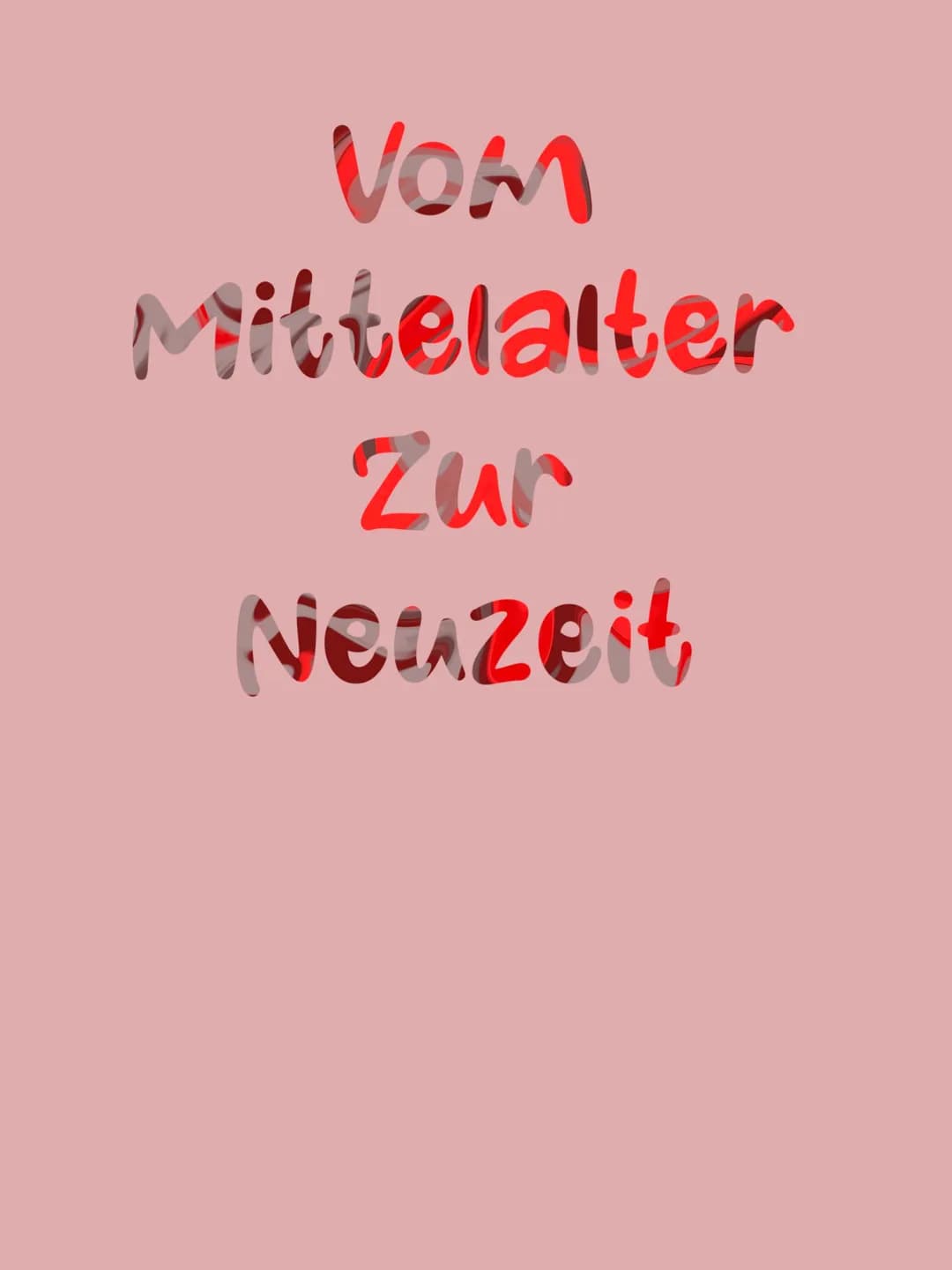 VOM
Mittelalter
Zur
Neuzeit Mittelalter
Die Epoche des Mittelalters geht von 476-1500 n.Christi
Ein Epoche ist ein Abschnitt der Menschheits