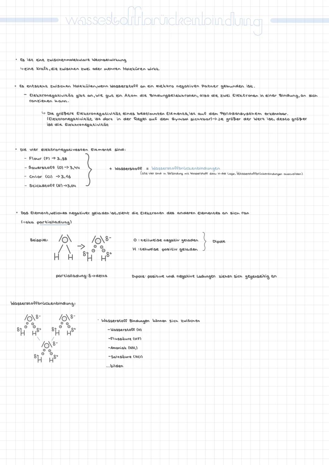 # wassestoffloruickrenloindung

- Es ist eine zwischenmolekulare Wechselwirkung.
  - beine kraft, die zwischen zwei oder menren Holeküren wi