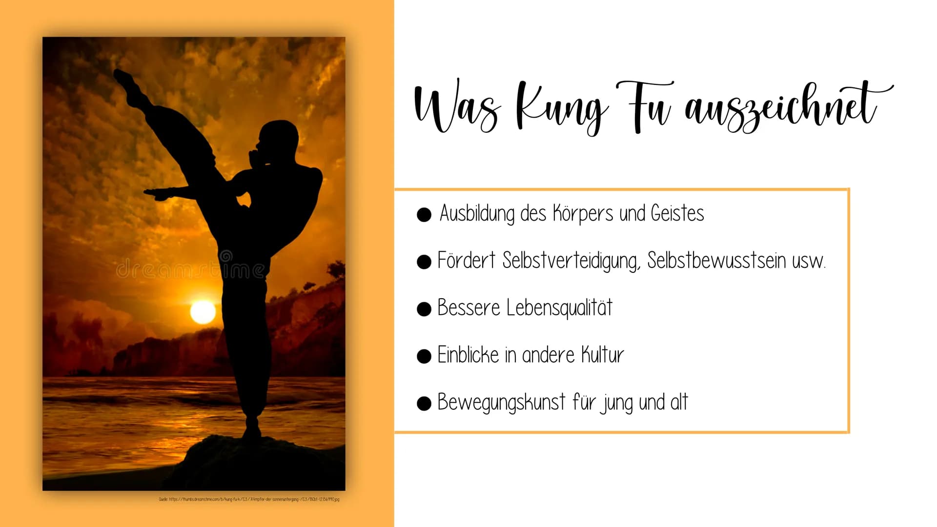 Kung Tu Gliederung
Was Kung Fu ist
Geschichte des Kung Fu
Bodhidharma
Was Kung Fu auszeichnet
Verschiedene Kung Fu Arten
Techniken des Shaol