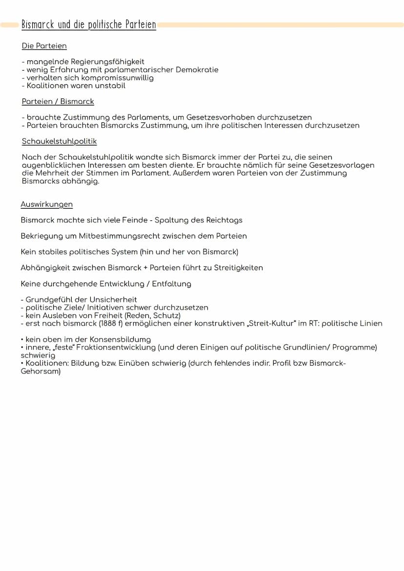 Verfassung und Machtverteilung im dt. Reich
• Die mit der Reichsgründung 1871 verbundene Verfassung trat am 16. April 1871 in Kraft
• Die fo
