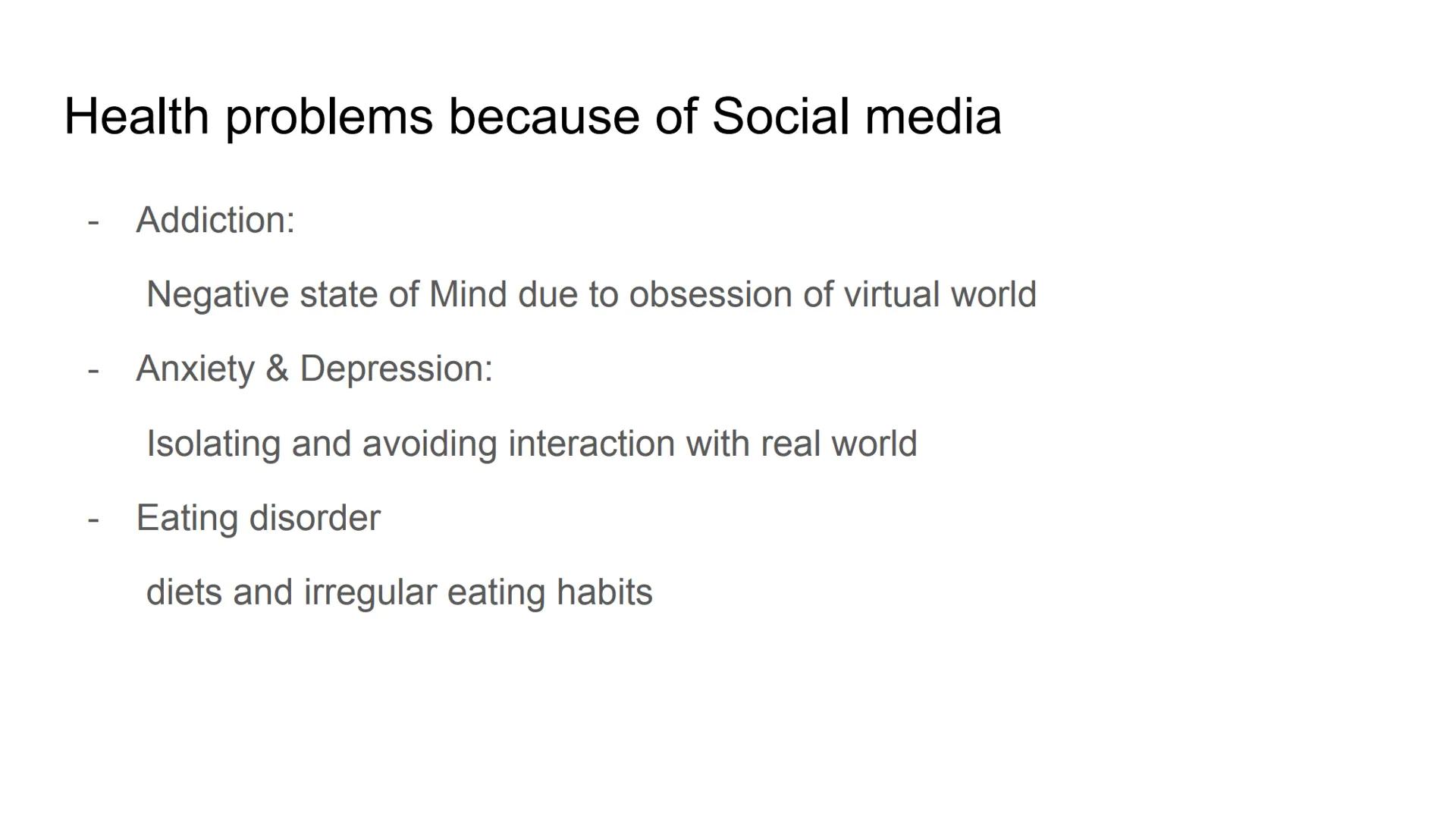 # Social media addiction

Help! # What is Social media?

Social media are media for
social interactions, using
highly accessible publishing
