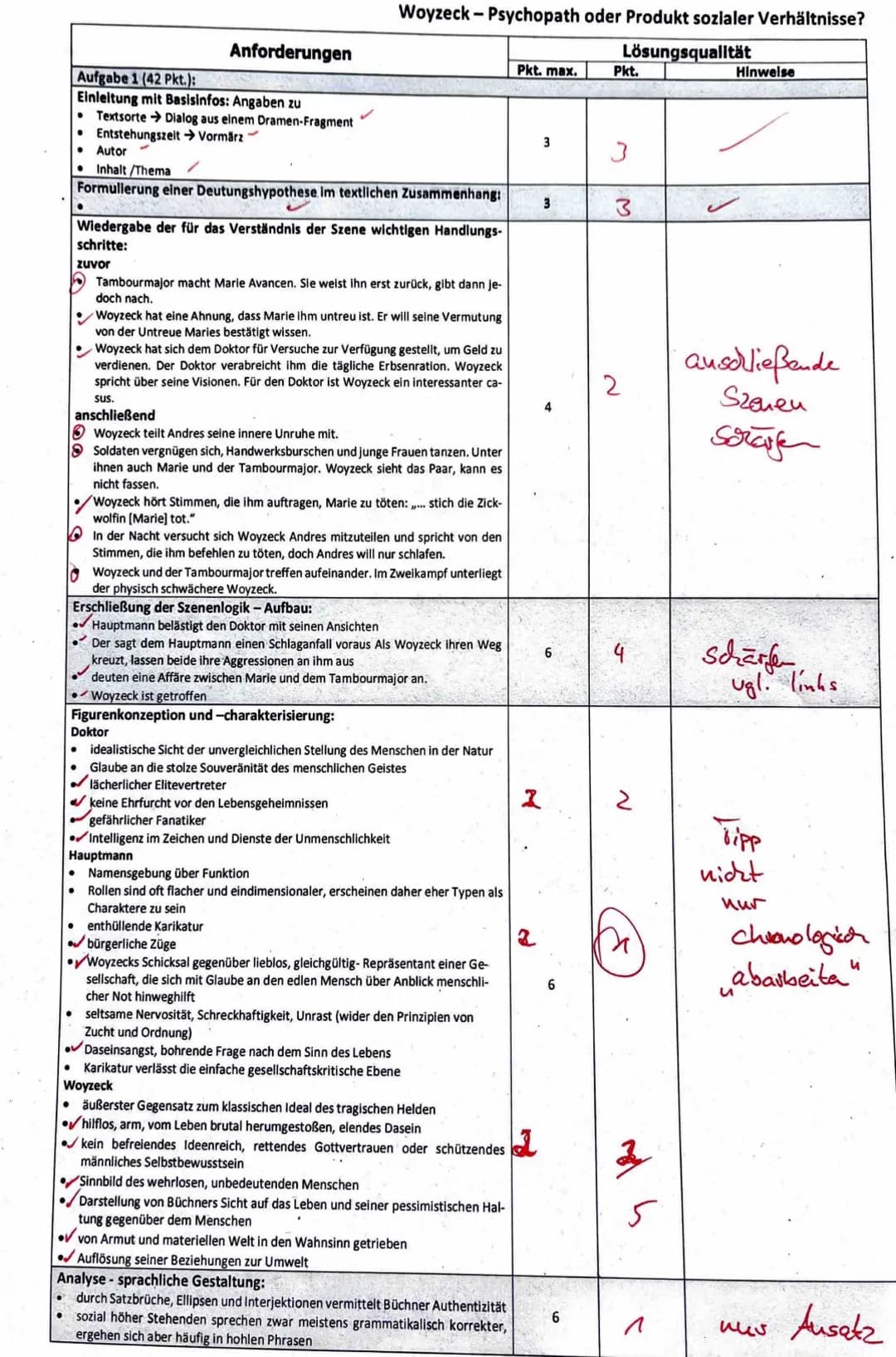 4
5
15
DLK Q1 >>
Klausur Q1.1/1
28.09.2022
Woyzeck - Psychopath oder Produkt sozialer Verhältnisse?
Aufgabenstellung:
1. Analysieren Sie den
