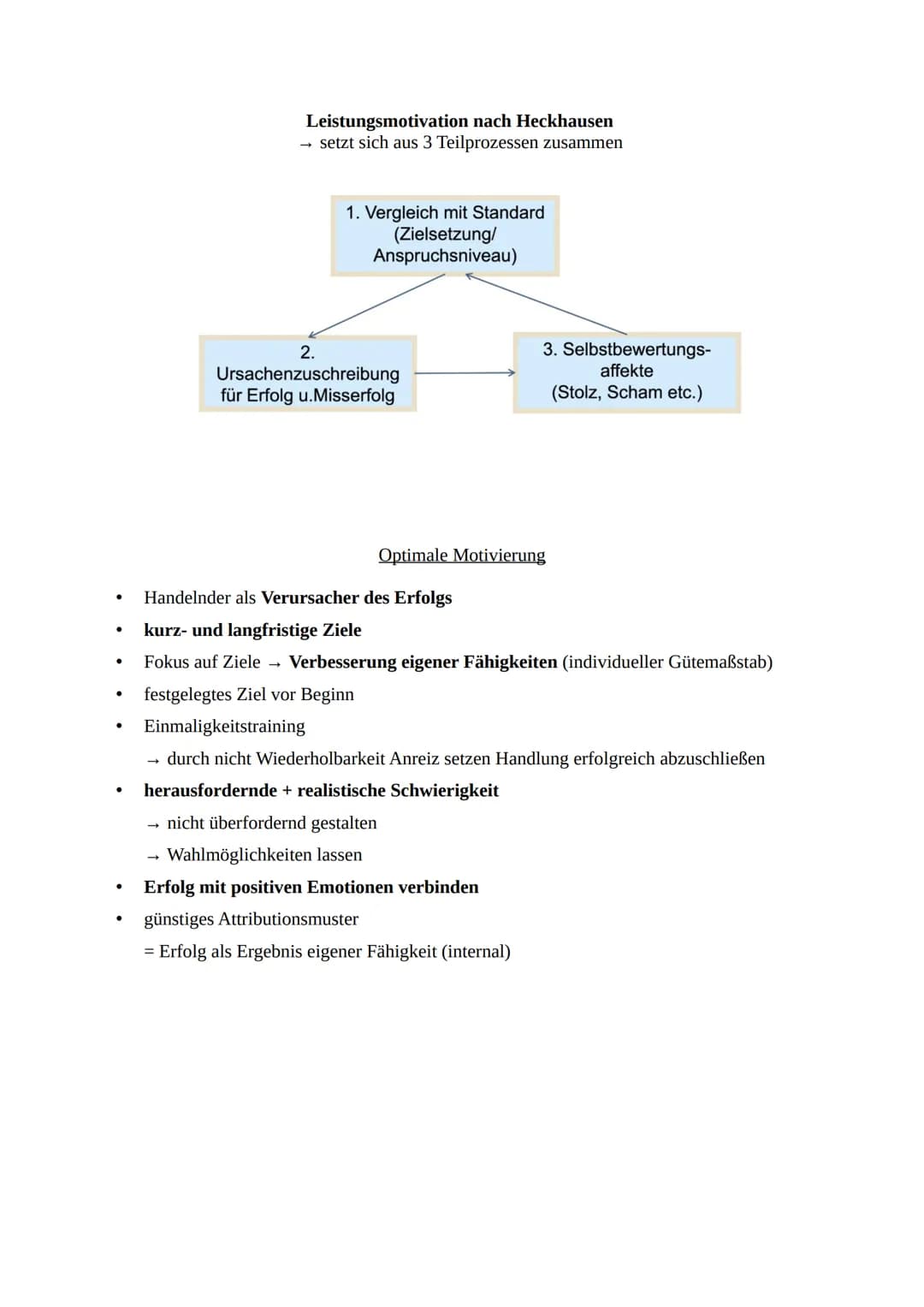Begriffe
●
●
Motive
(Modell der Motive nach Gabler)
→ aus dem Verhalten & den sprachlichen Äußerungen erschlossene Bereitschaften, sich in
s