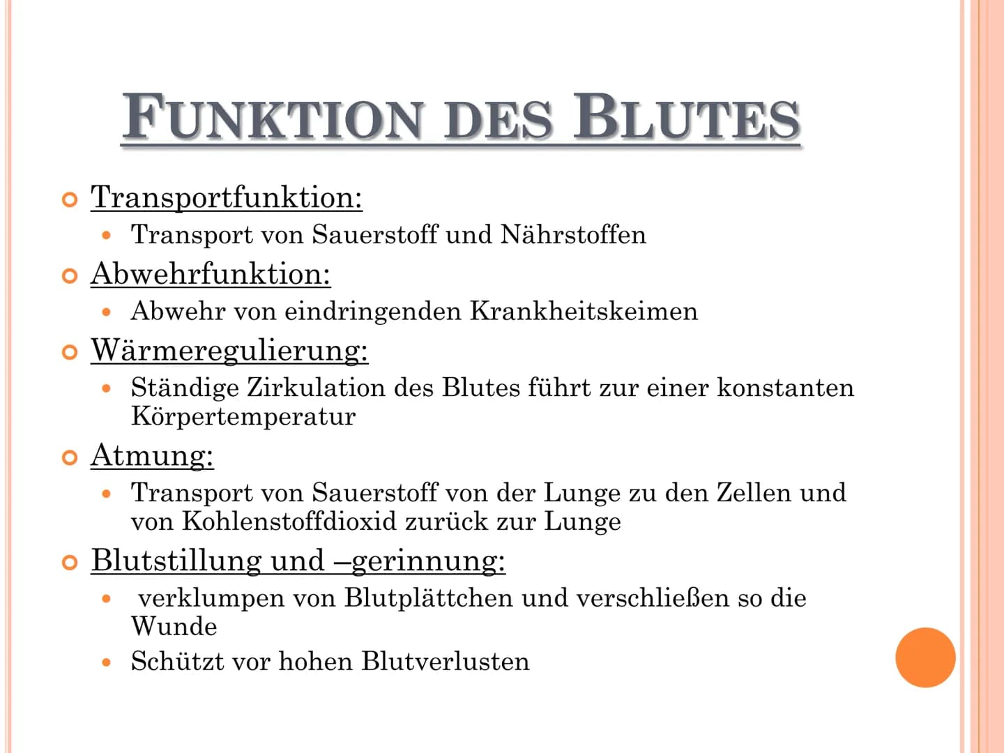 wow
DAS BLUT GLIEDERUNG
o Allgemeines über Blut
o Bestandteile des Blutes
o Funktionen des Blutes
o Rote Blutzellen
o Weiße Blutzellen
o Blu