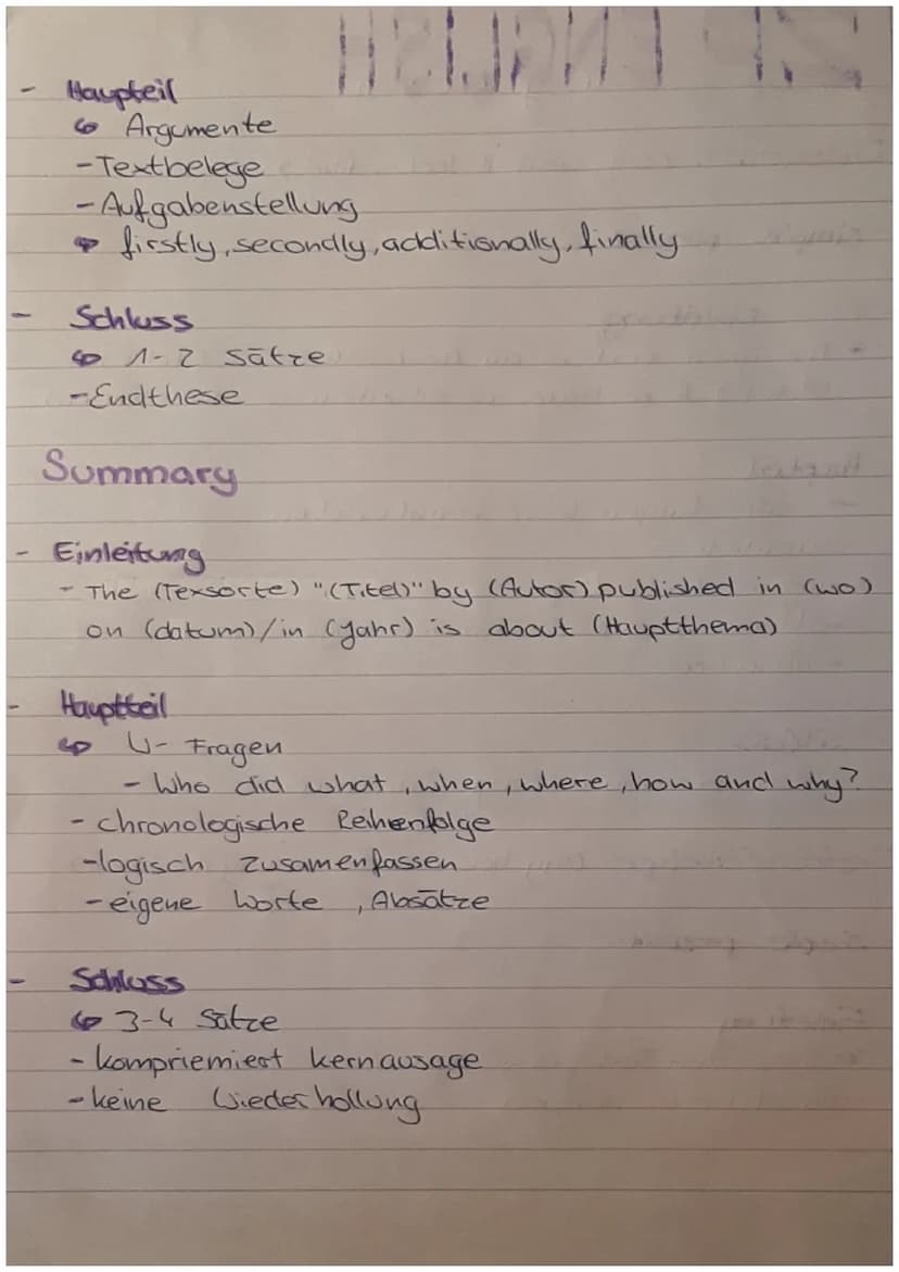 ZP ENGLISH
Describe say what it looks like)
simple present
Kurze Einleitung
• The given text is an (Textsorte und titel) by
(Autor). It port