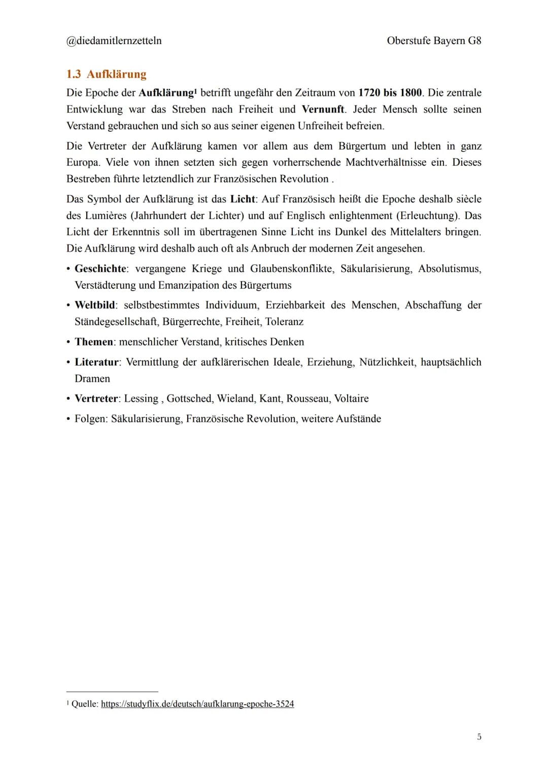 @diedamitlernzetteln
Deutsch Zusammenfassung Q11
1. Epochen
1.1 Die Romantik
1.1.1 Historische Hintergründe der Romantik
1.2 Weimarer Klassi