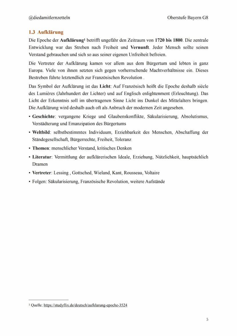 @diedamitlernzetteln
Deutsch Zusammenfassung Q11
1. Epochen
1.1 Die Romantik
1.1.1 Historische Hintergründe der Romantik
1.2 Weimarer Klassi