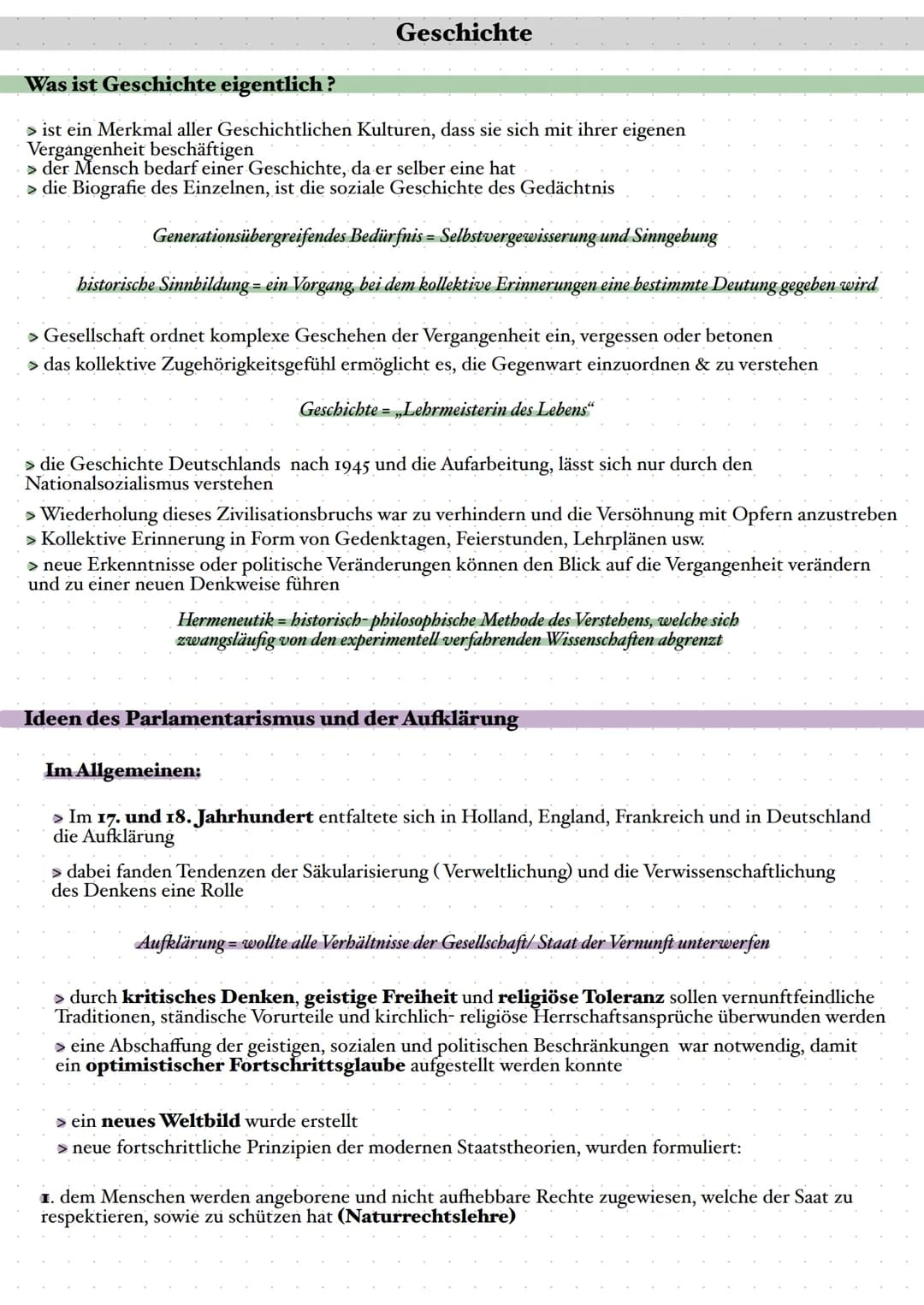 Geschichte
Was ist Geschichte eigentlich?
> ist ein Merkmal aller Geschichtlichen Kulturen, dass sie sich mit ihrer eigenen
Vergangenheit be