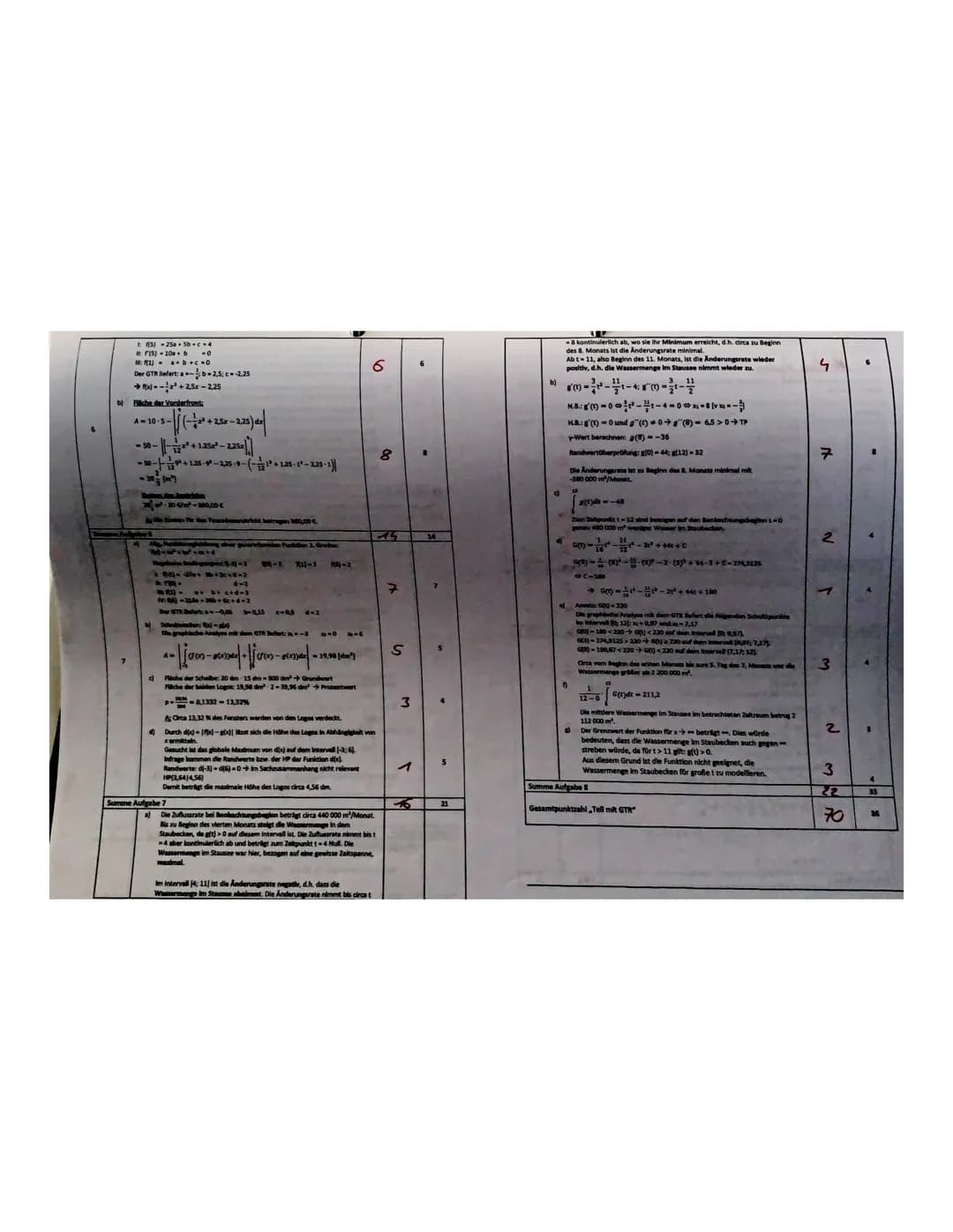 Gymnasium Essen Nord-Ost
Kurs: Q2 M G3
Ash
Name:
5. Klausur-Hilfsmittelfeier Teil
Aufgabe 1:
a) Bestimmen Sie jeweils eine Stammfunktion.
i)