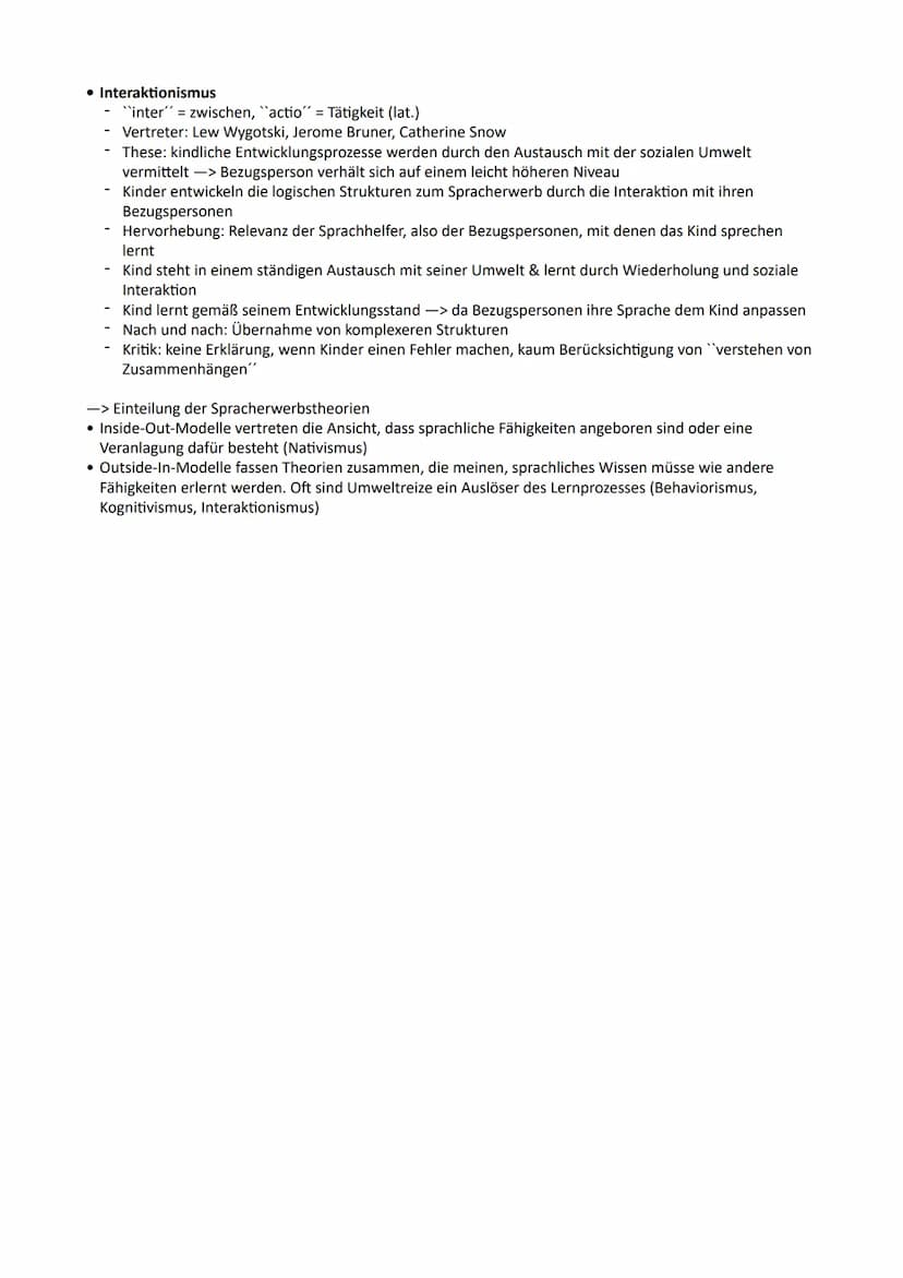 Inhaltsverzeichnis:
Deutsch-Lernzettel GK/ Abitur NRW
1. Sprache Spracherwerbsmodelle (Ontogenetischer Spracherwerb)
2. Sprachgeschichtliche