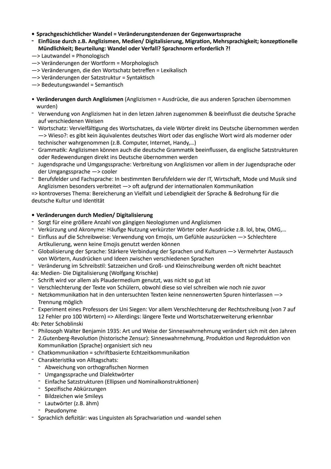 Inhaltsverzeichnis:
Deutsch-Lernzettel GK/ Abitur NRW
1. Sprache Spracherwerbsmodelle (Ontogenetischer Spracherwerb)
2. Sprachgeschichtliche