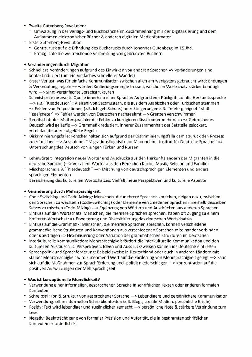 Inhaltsverzeichnis:
Deutsch-Lernzettel GK/ Abitur NRW
1. Sprache Spracherwerbsmodelle (Ontogenetischer Spracherwerb)
2. Sprachgeschichtliche