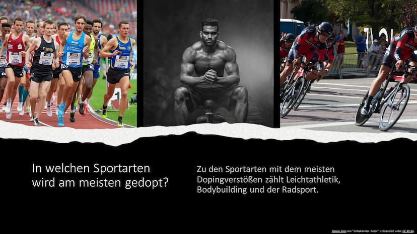 Fo
604
90.
20
Doping im Sport
Von Justina Steinbach
11
Dieses Foto von "Unbekannter Autor" ist lizenziert unter CC BY-ND Was ist Doping?
Der