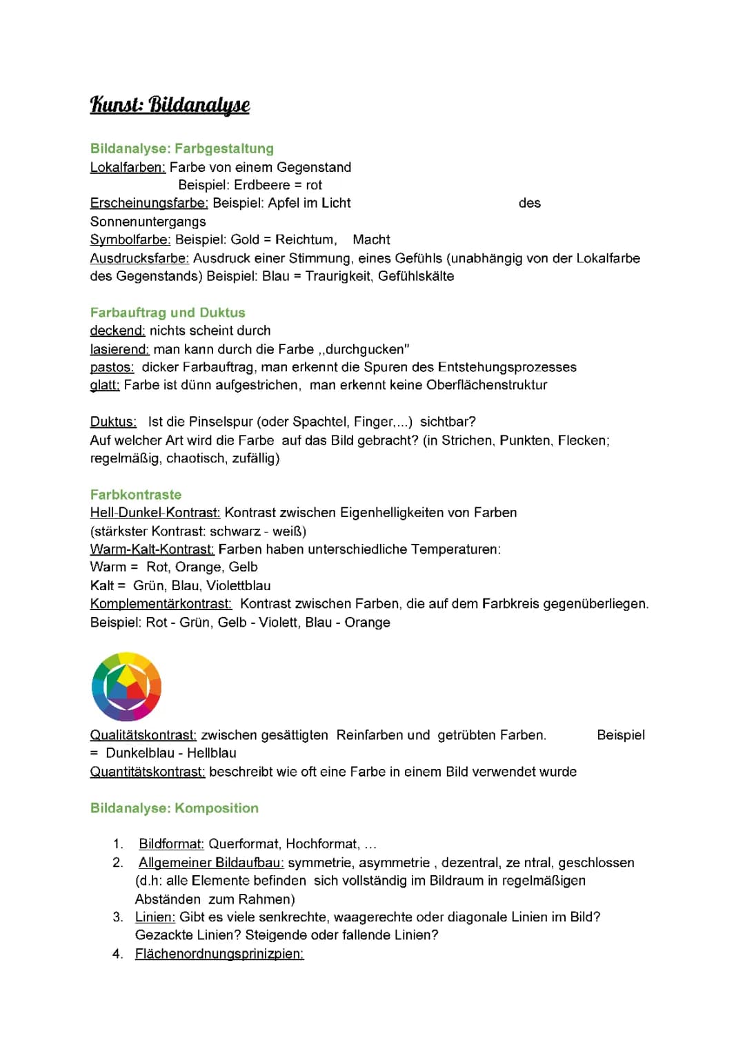 Mega-Einfache Bildanalyse: Kunst, Farben und Kontraste für dich erklärt!