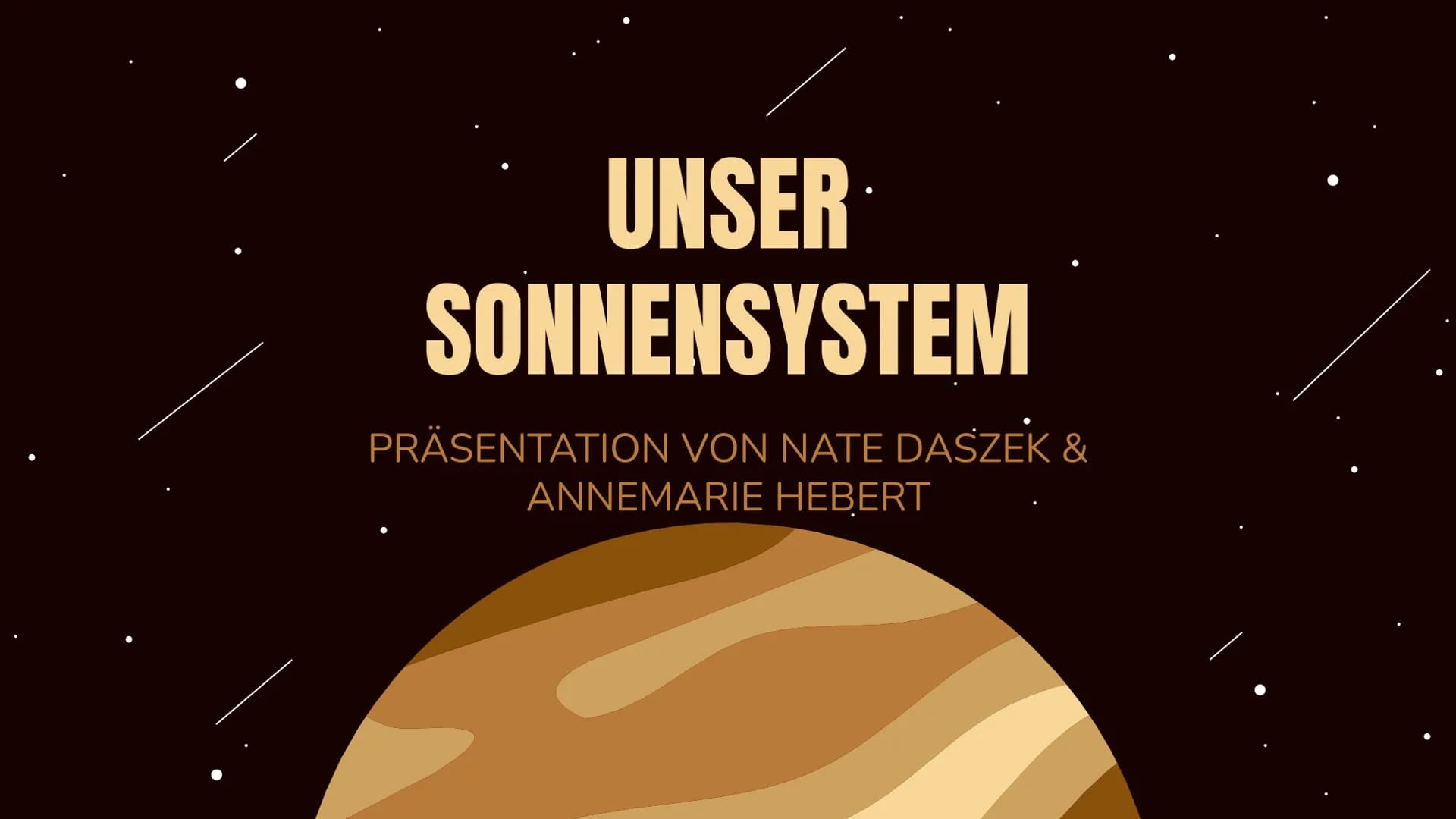 UNSER
SONNENSYSTEM
PRÄSENTATION VON NATE DASZEK &
ANNEMARIE HEBERT GLIEDERUNG
1.
2.
3.
4.
5. Sternbilder unserer Sternzeichen
6. Keplersche 