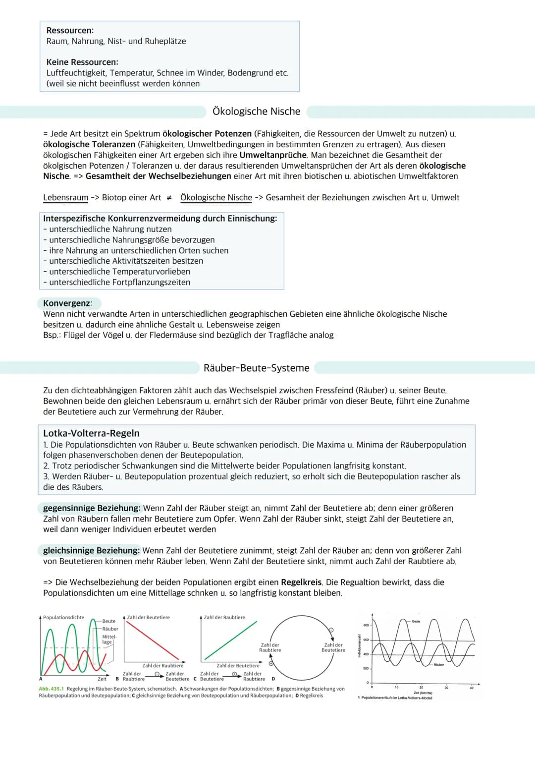Ökologie
Ökosystem: Wechselbeziehungen zwischen Organismen und ihrer Umwelt; dynamisches Beziehungsgefüge
aus Biozönose (Lebensgemeinschaft)
