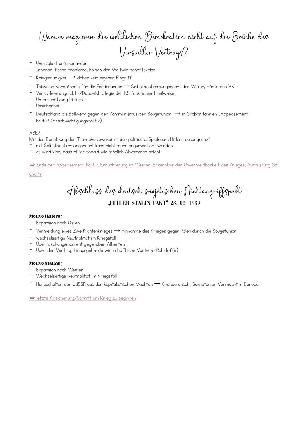 # Nationalsozialismus

INHALTSVERZEICHNIS

Versailler Vertrag

2

Vergleich: Grupp - Kolb

2

Politik der Praesidialkabinette

3

Der Weg in