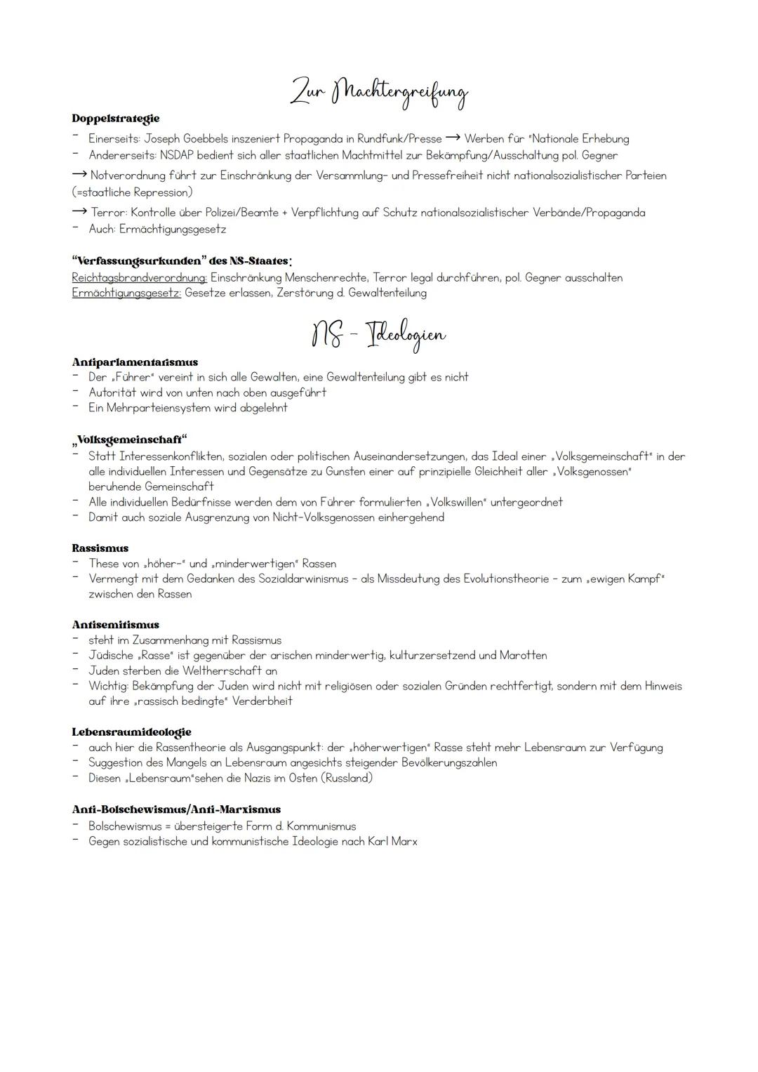 # Nationalsozialismus

INHALTSVERZEICHNIS

Versailler Vertrag

2

Vergleich: Grupp - Kolb

2

Politik der Praesidialkabinette

3

Der Weg in