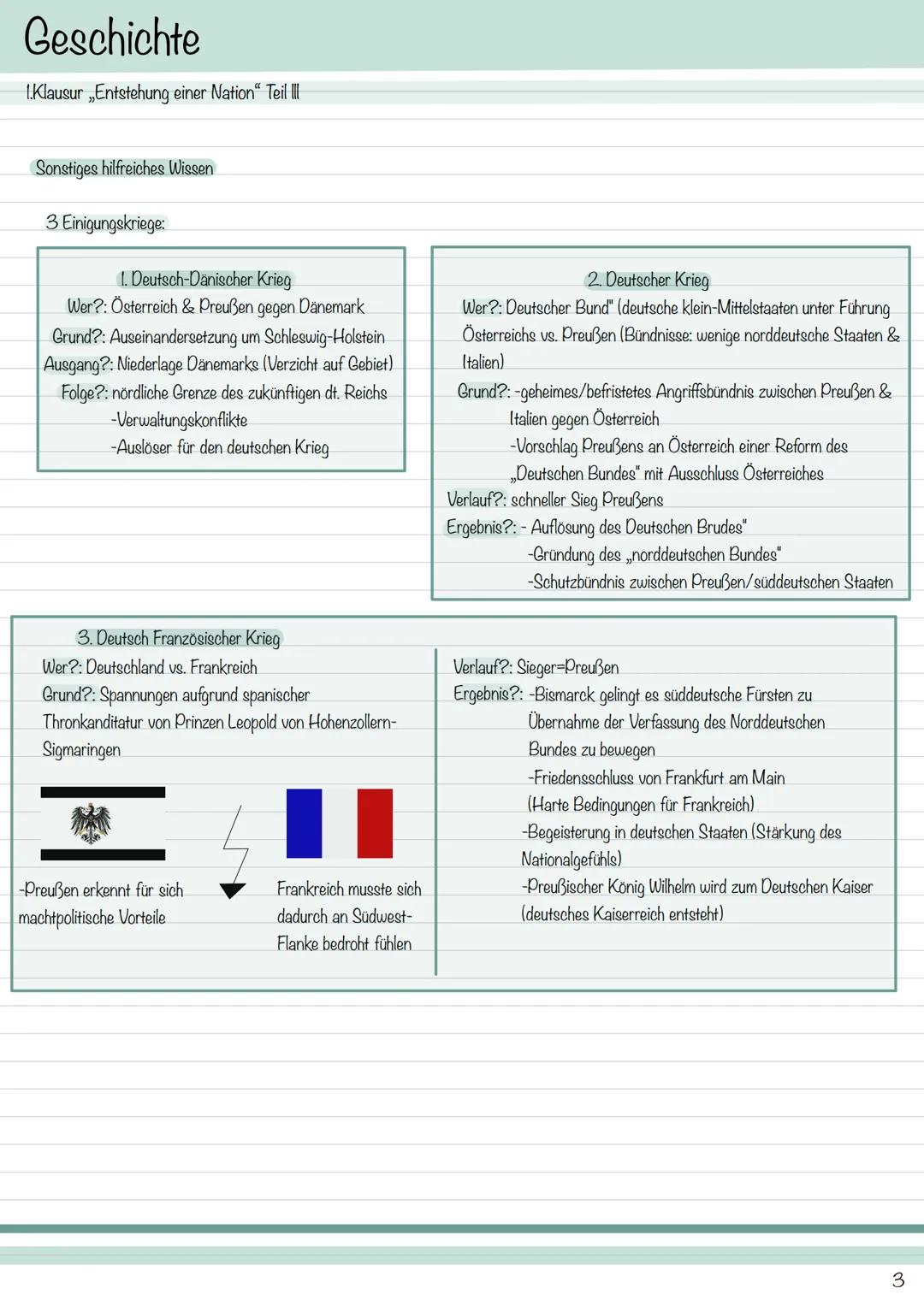 # Geschichte

I.Klausur „Entstehung einer Nation" Teil I

Inhalte: Identität

→3 Schritt: Nation, Nationalismus, Nationalstaat

→ Entstehung