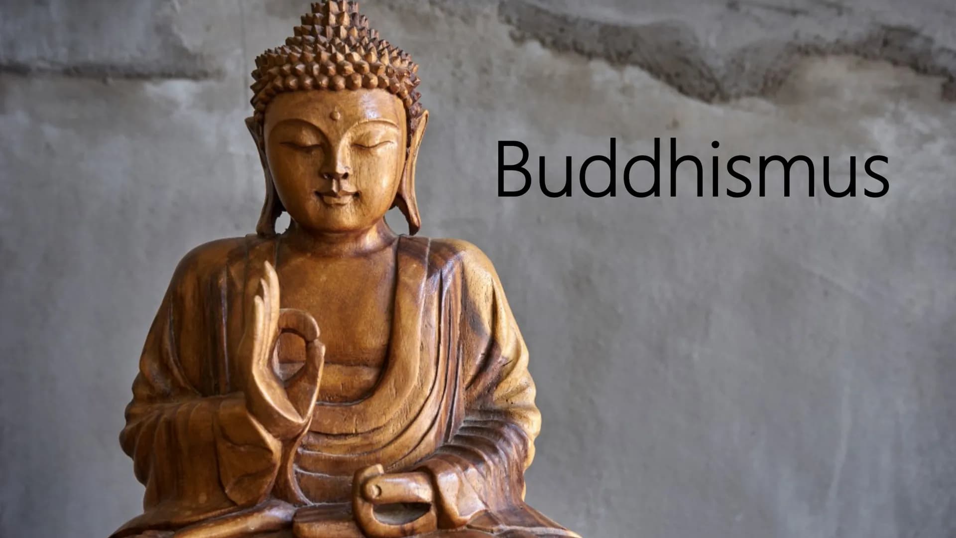 Religion
Was ist das Wichtigste im Buddhismus?
Im Buddhismus gibt es keinen Gott. Jeder Mensch kann sich selbst erlösen,
wenn er der Weishei