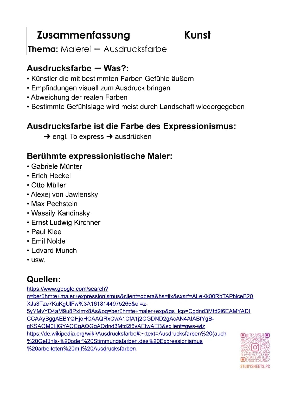 Farben und Gefühle in der Kunst: Ausdrucksfarbe und Symbolfarbe verstehen