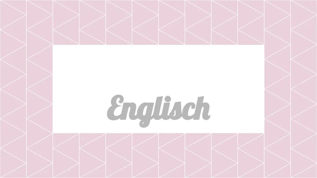 Englisch Zusammenfassung 