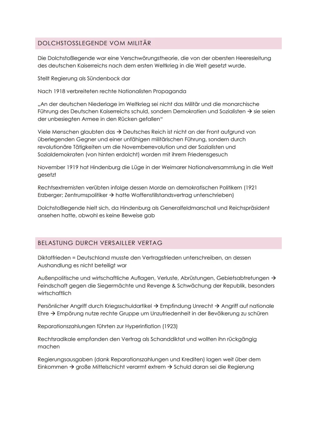 SCHEITERN DER WEIMARER REPUBLIK
Tod Ebert & Stresemann → keine regierungsstützenden Persönlichkeiten mehr
MANGELHAFTE VERFASSUNG
Keine Ewigk