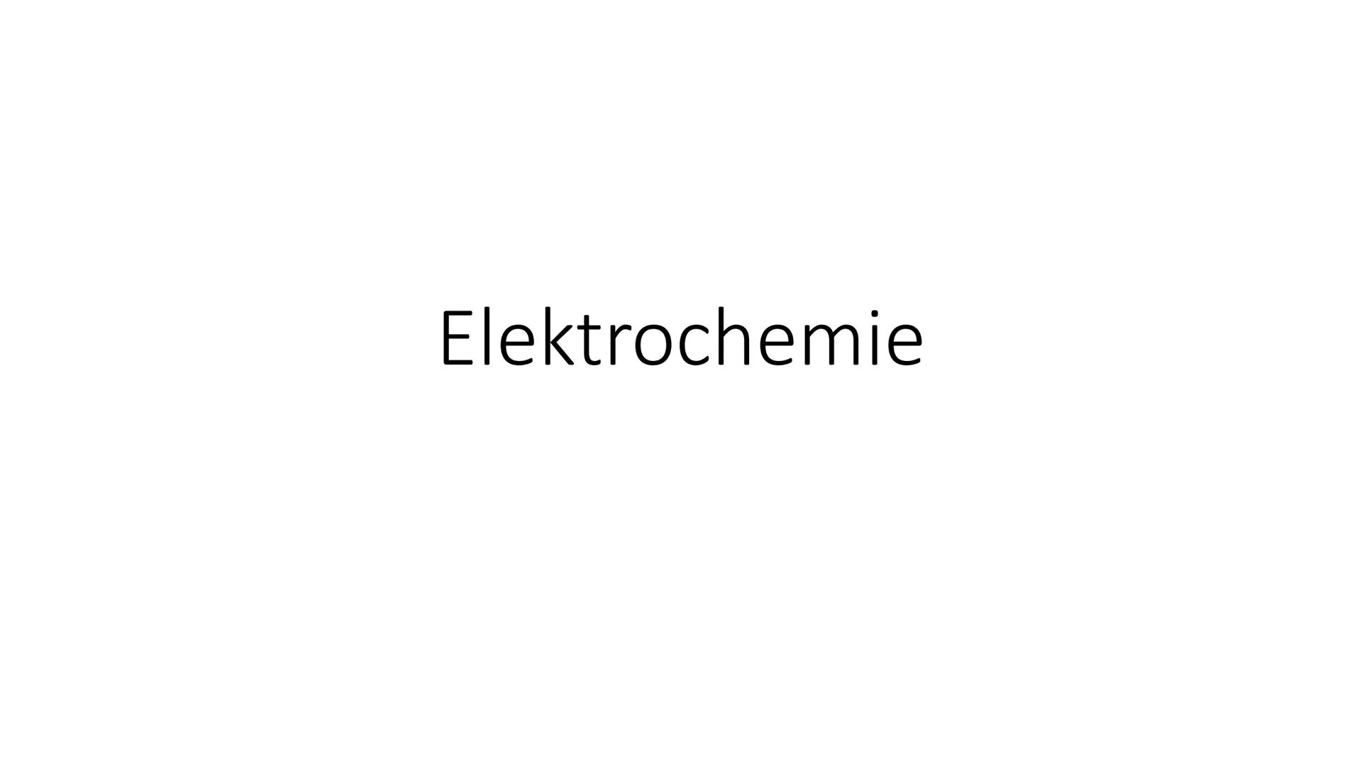 
<h2 id="elektrochemischegrundlagen">Elektrochemische Grundlagen</h2>
<p>Die Elektrochemie ist ein Teilgebiet der Physikalischen Chemie und 