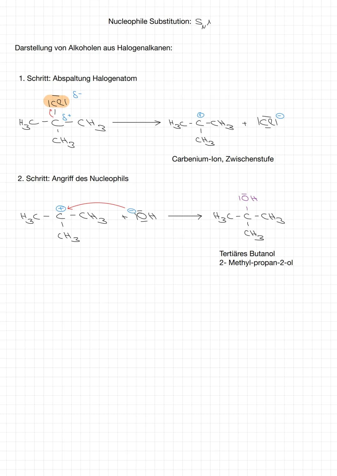 Reaktion:
сни
Startreaktion:
H
H-C-H
K
H
1
H-C.
1
H
4
^.
Kettenfortpflanzungsreaktion:
Bizigi
Br
Brl how
Abbruchreaktion:
H
4
T
2. H-C.
н
3.