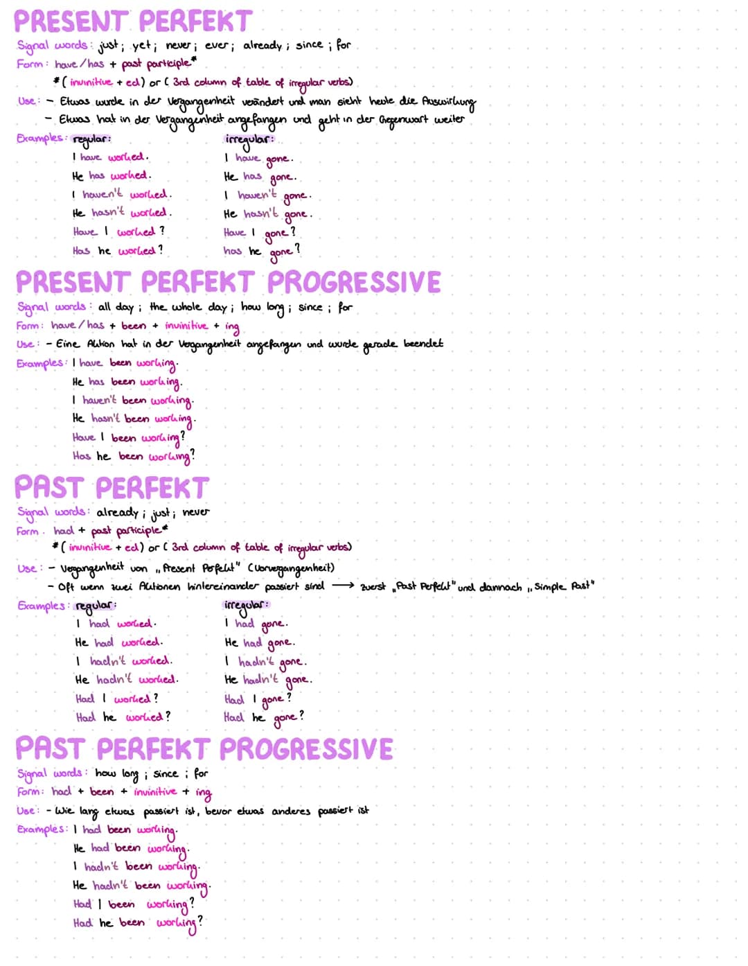 SIMPLE PRESENT
· Signal words: every day; sometimes; always; often; usually; never ; first... than
Form: invinitive
he/she/it invinitive + s