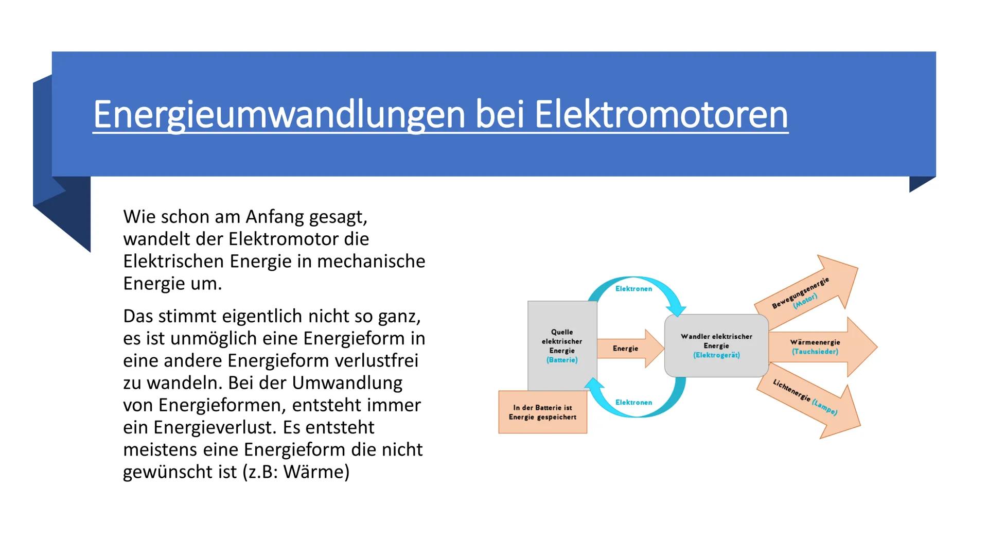 # Elektromotor

Von: Noura, Thanusha, Katrin # Inhaltsverzeichnis

Aufbau von (Gleichstrom-) Elektromotoren

Was ist ein Elektromotor?

Arbe