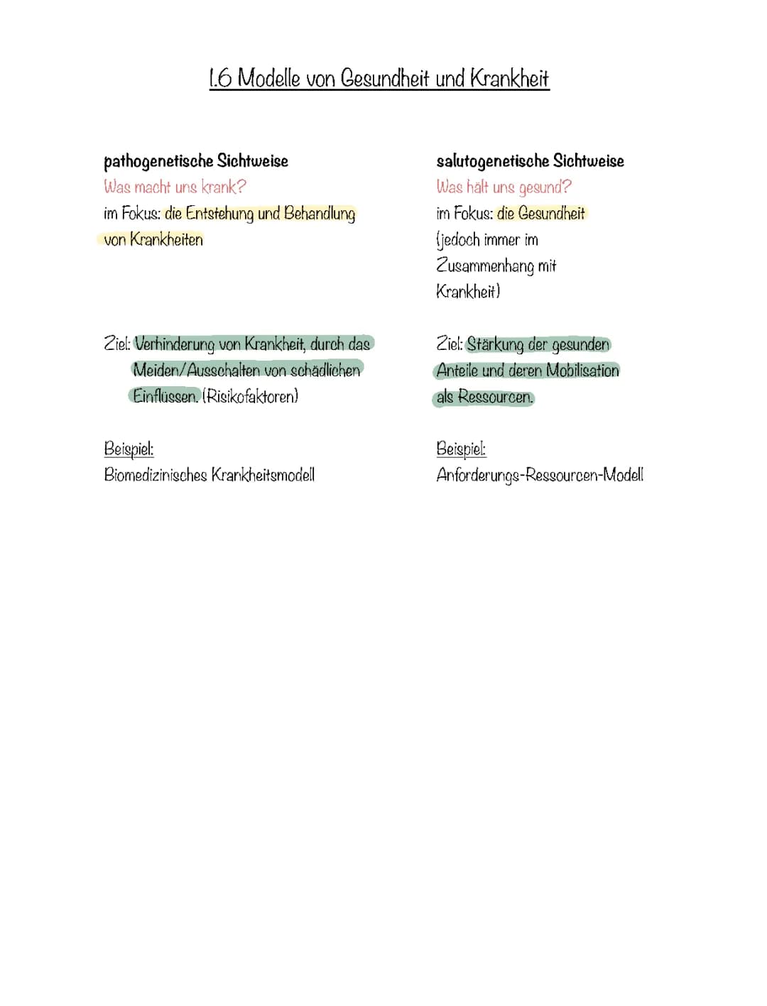 Salutogenese und Biomedizinisches Krankheitsmodell einfach erklärt für Kinder