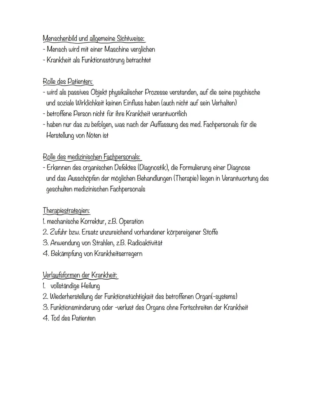 1.6 Modelle von Gesundheit und Krankheit
pathogenetische Sichtweise
Was macht uns krank?
im Fokus: die Entstehung und Behandlung
von Krankhe