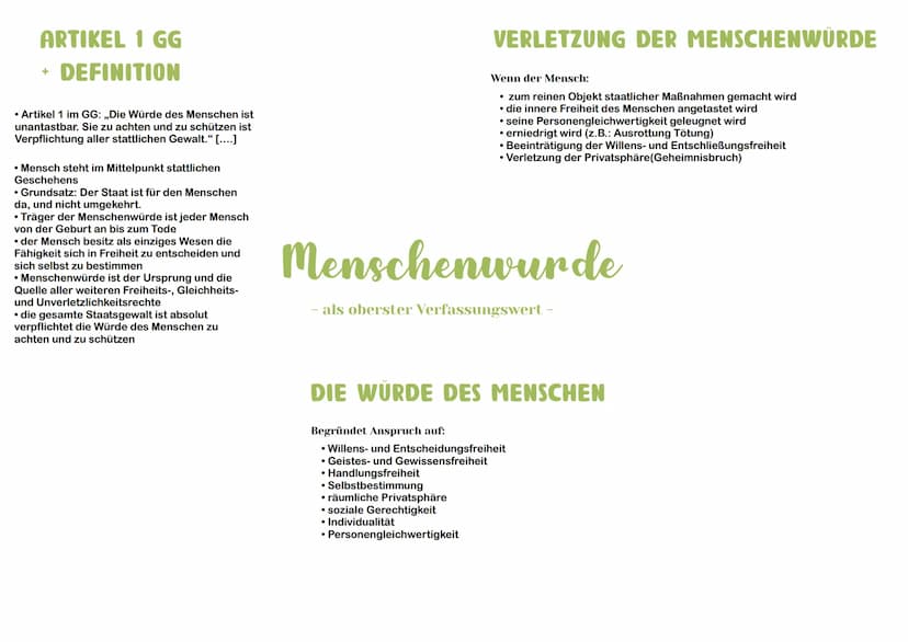 MENSCHENRECHTE
• gelten weltweit für alle Menschen
GRUNDGESETZ
BÜRGERRECHTE
• Verfassung der BRD (= Bundesrepublik Deutschland)
• Grundlage 