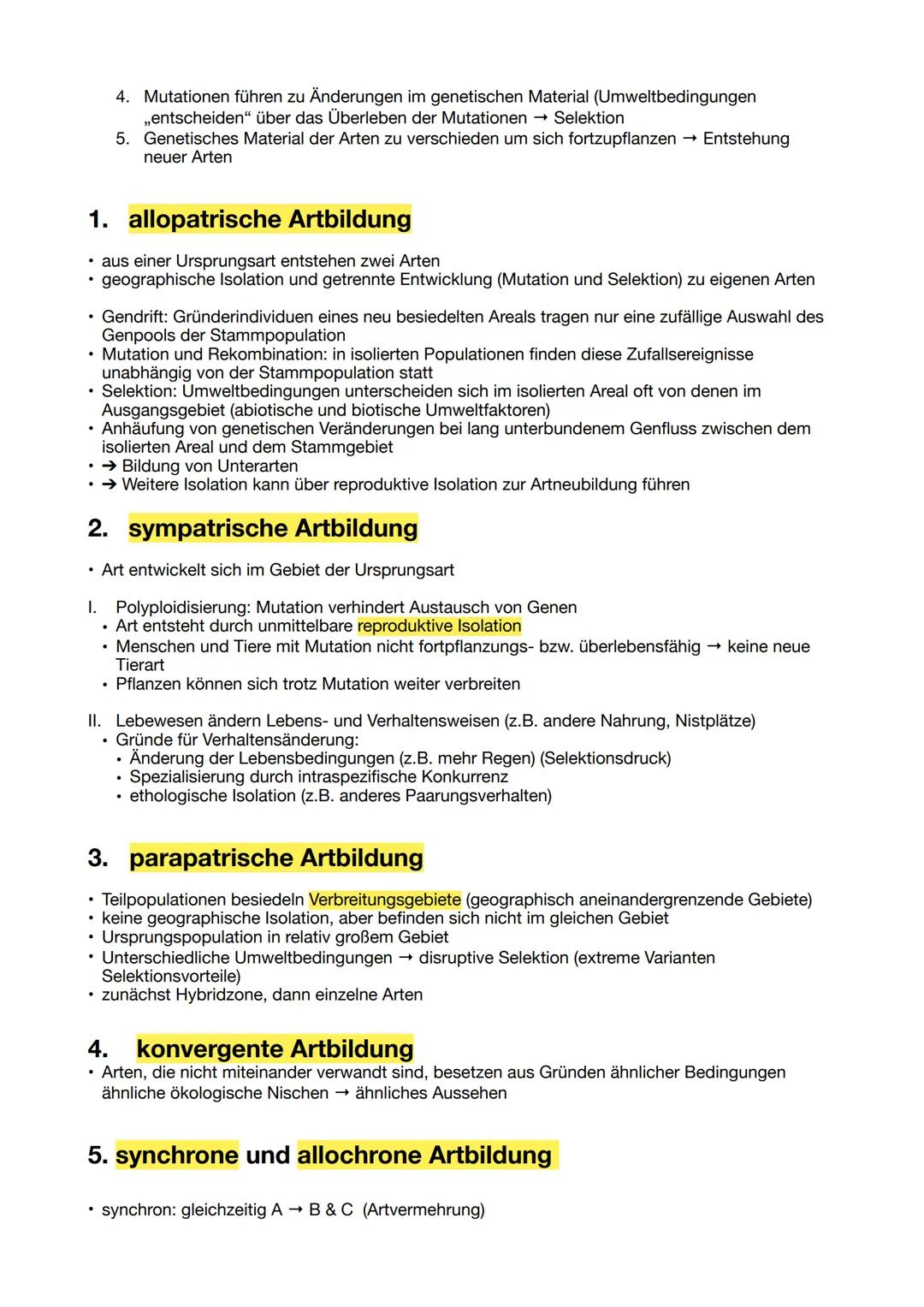 # Evolution

Inhalt

Evolutionstheorien
Evolutionsmechanismen
- Mutation
- Rekombination
- Selektion
- Gendrift
- Isolation

Artbildung
- al