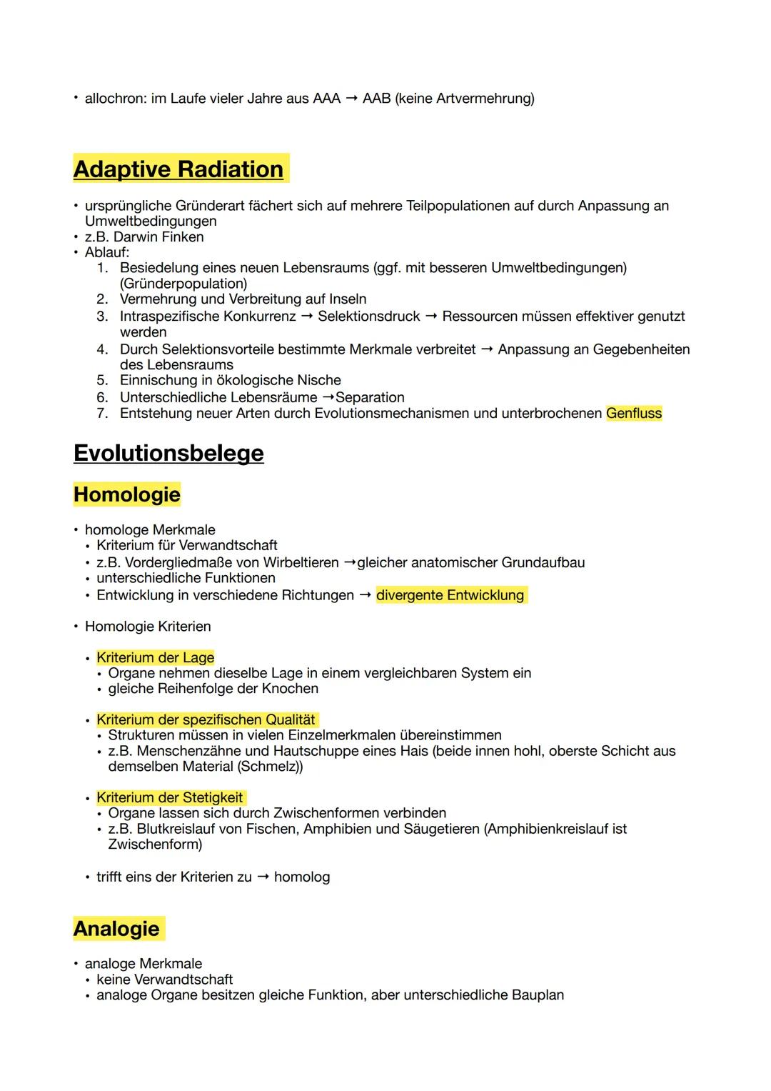 # Evolution

Inhalt

Evolutionstheorien
Evolutionsmechanismen
- Mutation
- Rekombination
- Selektion
- Gendrift
- Isolation

Artbildung
- al