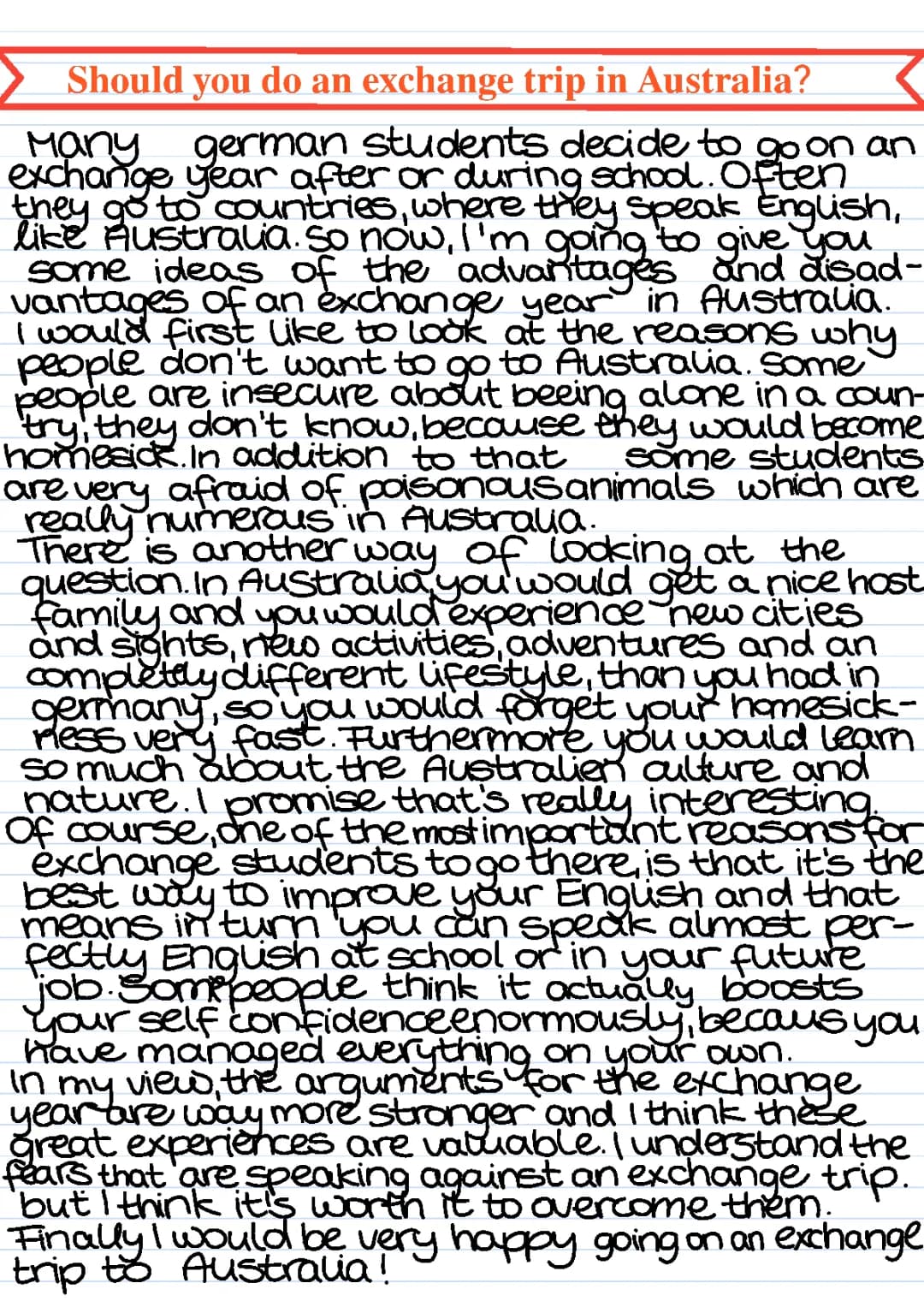 Argumentative Essay (example)