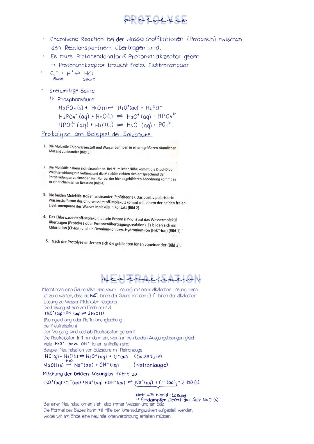 Stoffe die Protonen abgeben
↳Bei chemischer Reaktion
↳ Protonendonator (gibt I- Atom ab)
Säurereinstoff
besteht aus Molekülen → leitet kein 