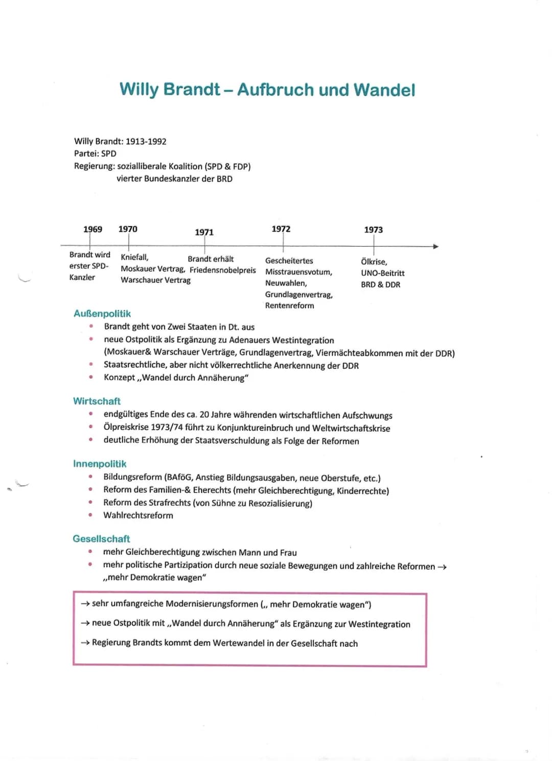 Hallstein Doktrin
Drohung von der Bundesrepublik an alle Staaten mit dem Abbruch diplomatischer
Beziehungen
falls die DDR als eigenständiger