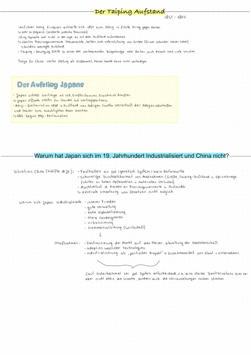 Klausur: China und die Imperialistischen Mächte
Die Qing-Dynastie (s.168-142)
·seit 1644 an der Macht
•150 Jahre Blütezeit (hohe Erträge der