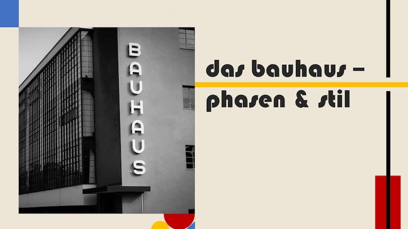 bauhaus &
new bauhaus ,,DAS BAUHAUS ERSTREBT DIE SAMMLUNG ALLEN
KÜNSTLERISCHEN SCHAFFENS ZUR EINHEIT, DIE
WIEDERVEREINIGUNG ALLER WERKKÜNSTL