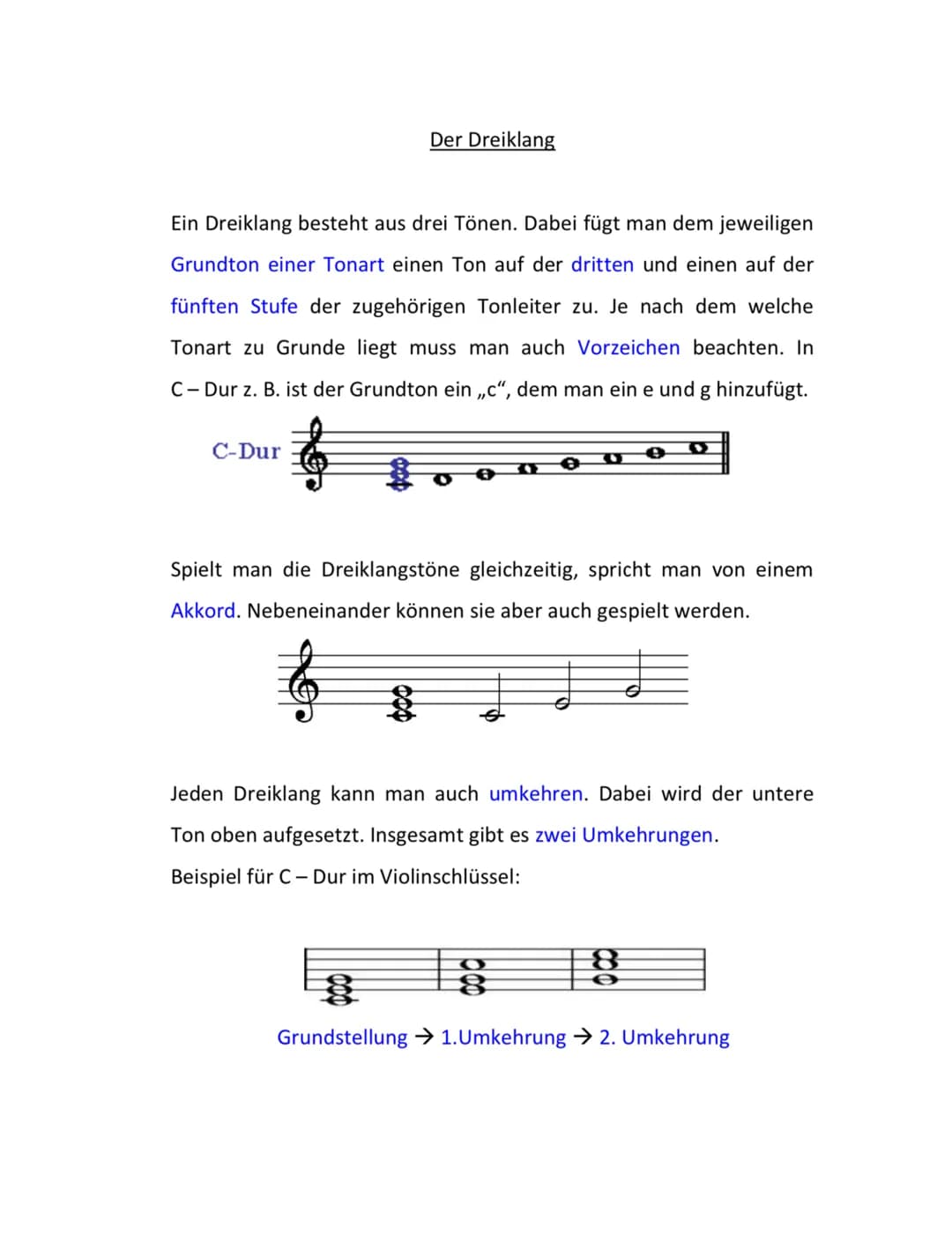 Basics" Musiklehre Jahrgangsstufen 11 und 12
Noten- und Pausenwerte sowie Taktarten
und Metrum
• einfache und erweiterte Stammtöne im
Violin